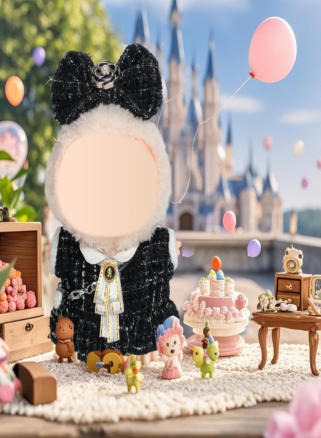 SQUISHCO Plush Toy, Black Style Outfit Set for Doll, Toy Girl Clothes for Doll with Headband and Bow Tie,Perfect for Display or Play - Image 5